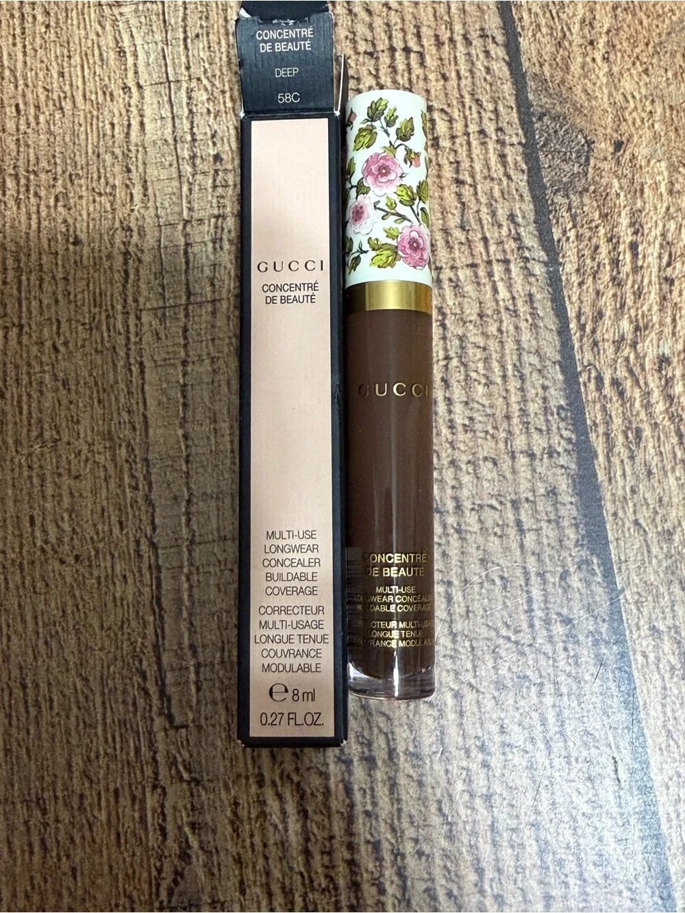 Gucci Concentré de Beauté Multi-Use Longwear Concealer color Deep new in box